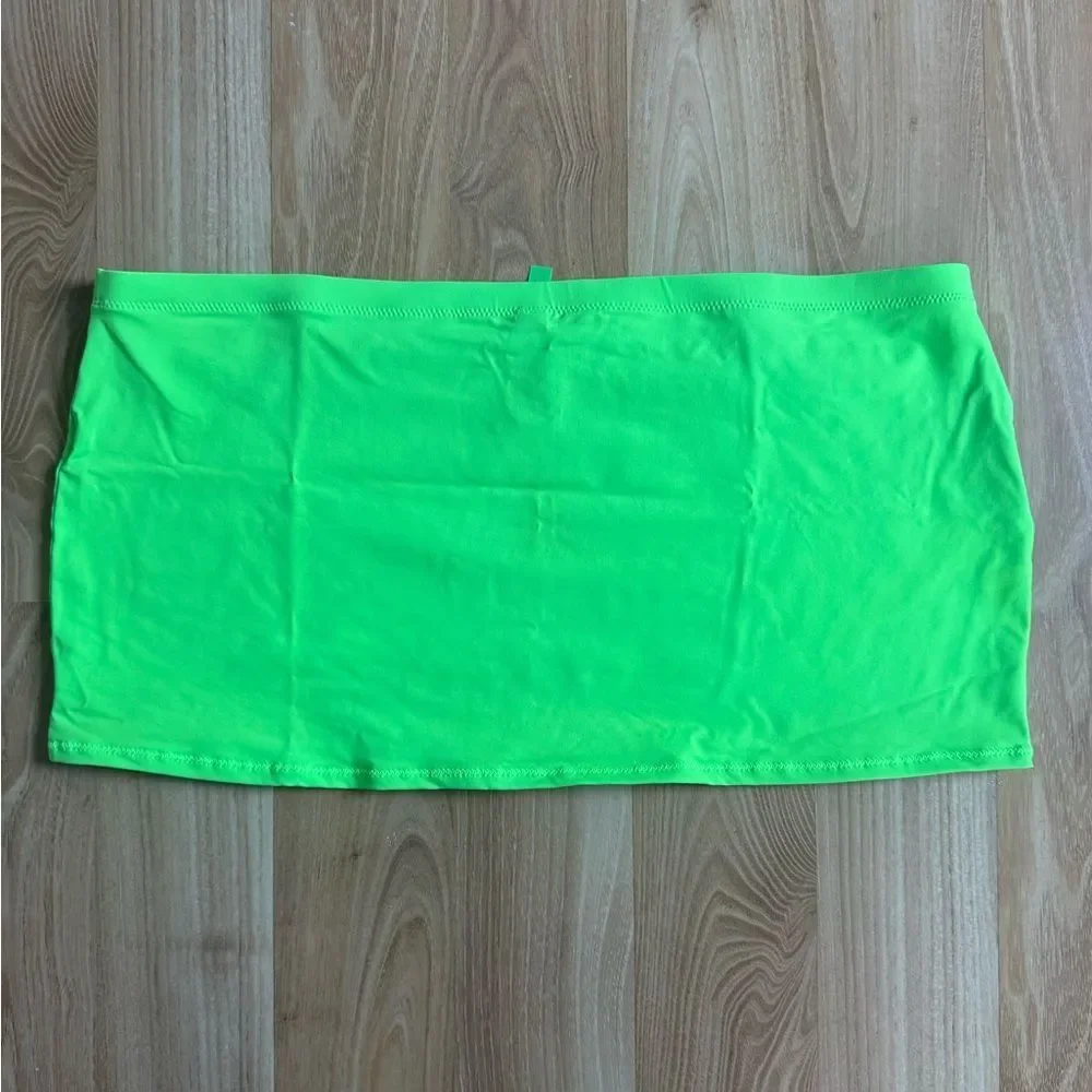 SKIMS Neon Green Swim Skirt Cover-Up
